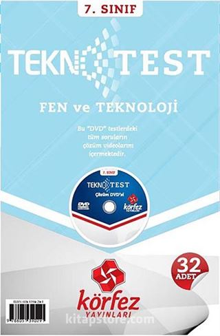 7. Sınıf Fen ve Teknoloji Tekno Test Çözüm Dvd'li