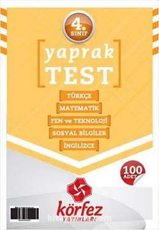 4. Sınıf Tüm Dersler Yaptak Test