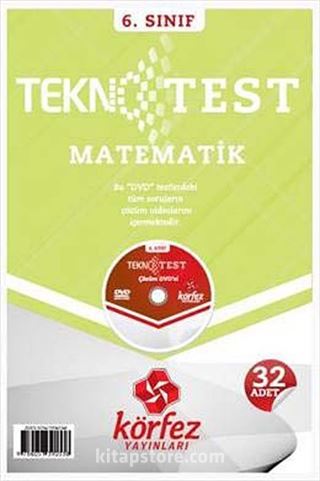 6. Sınıf Matematik Tekno Test (Çözüm Dvd'li)