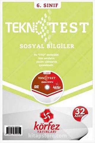 6. Sınıf Sosyal Bilgiler Tekno Test (Çözüm Dvd'li)