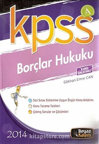 2014 KPSS A Borçlar Hukuku Konu Anlatımlı