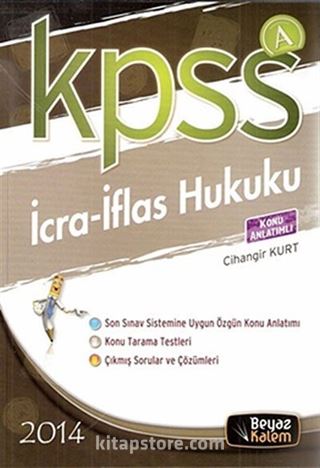 2014 KPSS A İcra-İflas Hukuku Konu Anlatımlı