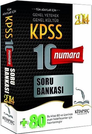 2014 KPSS 10 Numara Soru Bankası