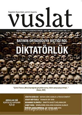 Vuslat Aylık Eğitim ve Kültür Dergisi Yıl:9 Sayı:148 Ekim 2013