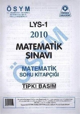 LYS-1 2010 Matematik Sınavı