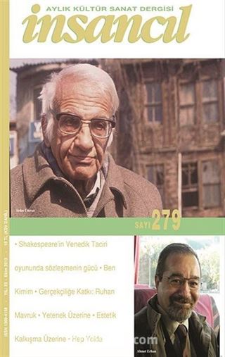 İnsancıl Aylık Kültür ve Sanat Dergisi Sayı:279 Ekim 2013