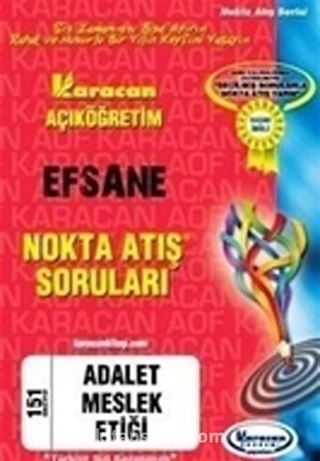 1.Sınıf Adalet Meslek Etiği Nokta Atış Soruları (Kod:151)