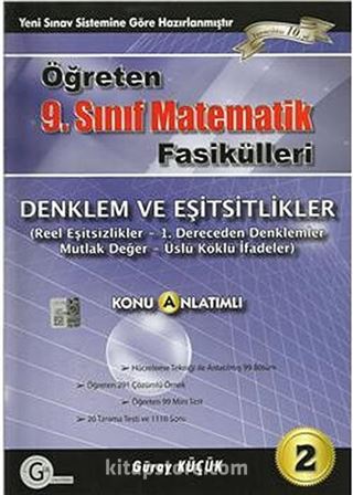 9.Sınıf Öğreten Matematik Fasikülleri /Denklem ve Eşitsizlikler Konu Anlatımlı