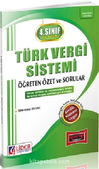 AÖF 4. Sınıf Güz Dönemi 7. Yarıyıl Türk Vergi Sistemi Öğreten Özet ve Sorular (Kod: AF-147-TVS)