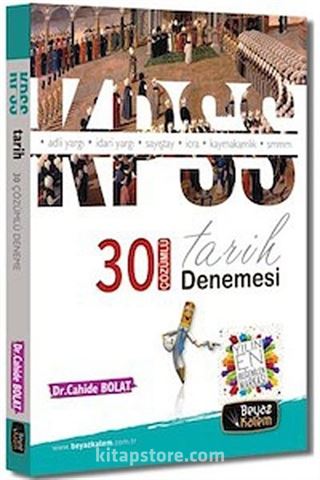 KPSS Tarih 30 Çözümlü Deneme