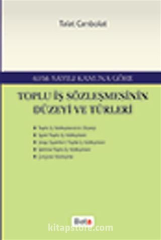 6356 Sayılı Kanuna Göre Toplu İş Sözleşmesinin Düzeyi ve Türleri