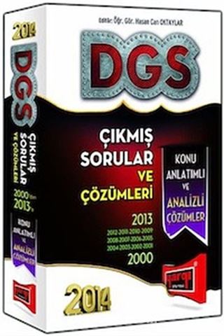 2014 DGS Çıkmış Sorular ve Çözümleri (Ebat:15,0*21,0)