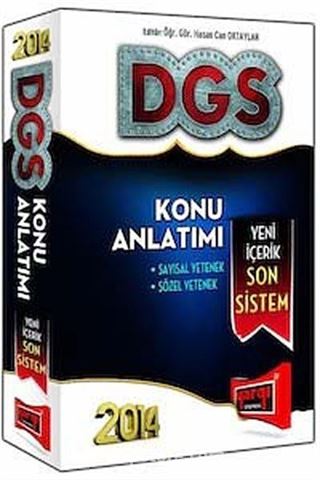 2014 DGS Konu Anlatımı Sayısal - Sözel Yetenek