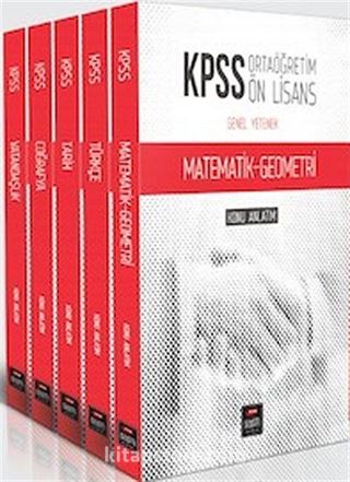 KPSS Ortaöğretim Önlisans Modüler Konu Anlatım Seti (5 Kitap)