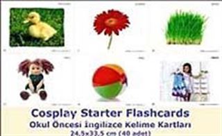 Cosplay Starter Flashcards - Okul Öncesi İngilizce Kelime Kartları (40 adet) (24,5x33,5)