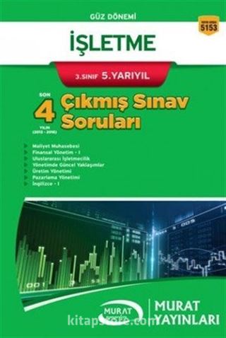 İşletme 3. Sınıf 5. Yarıyıl Çıkmış Sınav Soruları