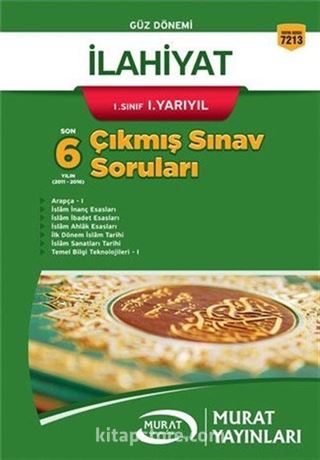 İlahiyat 1. Sınıf 1. Yarıyıl Çıkmış Sınav Soruları (Kod:7213)