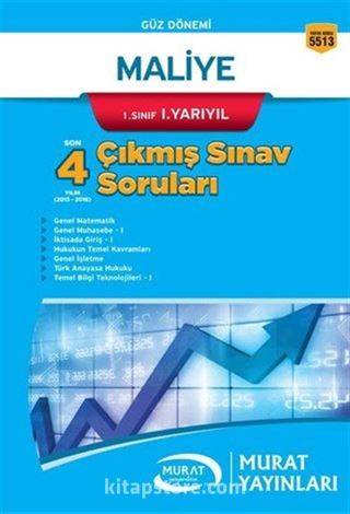 Maliye 1. Sınıf 1. Yarıyıl Çıkmış Sınav Soruları