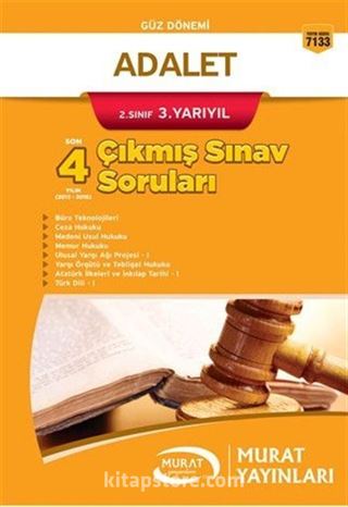 Adalet 2. Sınıf 3. Yarıyıl Çıkmış Sınav Soruları