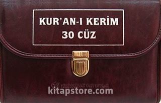 Kur'an-ı Kerim 30 Cüz-Çantalı (16x24,5) (Ciltli)