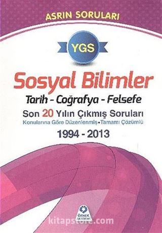 YGS Sosyal Bilimler Tarih-Coğrafya-Felsefe Asrın Soruları