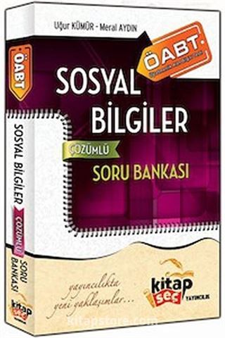 ÖABT Öğretmenlik Alan Bilgisi Sosyal Bilgiler Çözümlü Soru Bankası