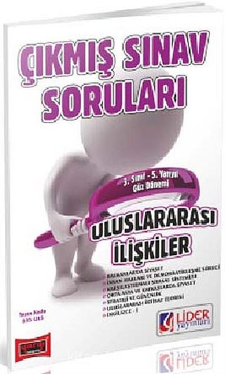 AÖF 3. Sınıf Güz Dönemi 5. Yarıyıl Uluslararası İlişkiler Çıkmış Sınav Soruları (Kod: AF-635-ULS)