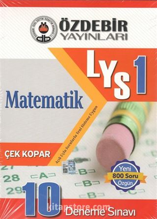 LYS 1 Matematik-Geometri Çek Kopar 10'lu Deneme Sınavları