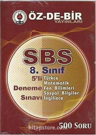 SBS 8. Sınıf 5'li Deneme Sınavı