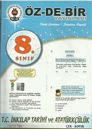 8. Sınıf T.C. İnkılap Tarihi ve Atatürkçülük Yaprak Test Çek Kopar