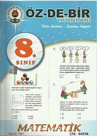 8. Sınıf Matematik Yaprak Test Çek Kopar