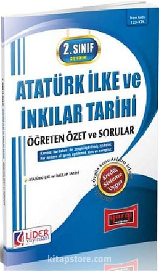 AÖF 2. Sınıf Güz Dönemi 3. Yarıyıl Atatürk İlke ve İnkılap Tarihi -1 Öğreten Özet ve Sorular (Kod:AF-123-ATA