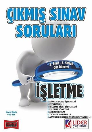 AÖF 2. Sınıf Güz Dönemi 3. Yarıyıl İşletme Çıkmış Sınav Soruları (Kod:AF-623-ISL)