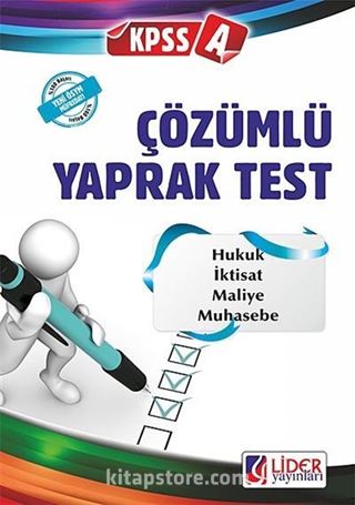 KPSS-A Çözümlü Yaprak Test (Kod:KA-431-CYT)