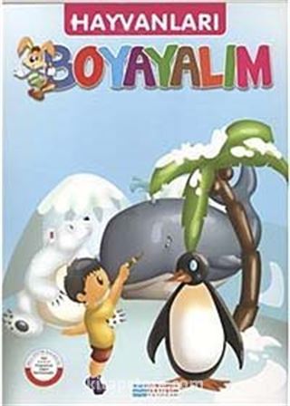 Hayvanları Boyayalım / Pembe Seri - Kutup Ayısı,Penguen,Balina