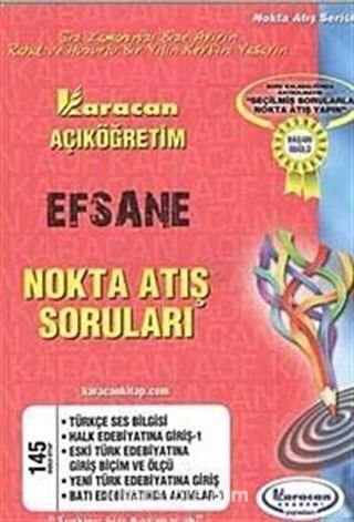 AÖF Efsane Nokta Atış Soruları Türk Dili ve Edebiyatı -1 (Kod:145)