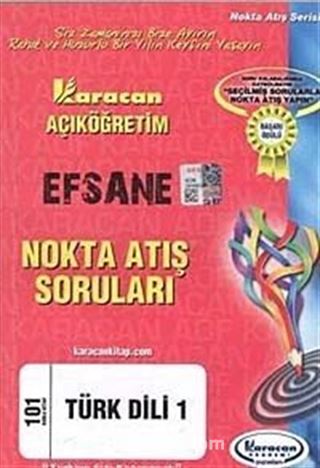 AÖF Efsane Nokta Atış Soruları Türk Dili 1(Kod:101)