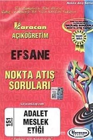 AÖF Efsane Nokta Atış Soruları Adalet Meslek Etiği (Kod:151)