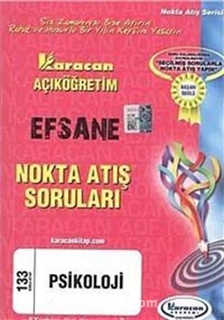 AÖF Efsane Nokta Atış Soruları Psikoloji (Kod:133)