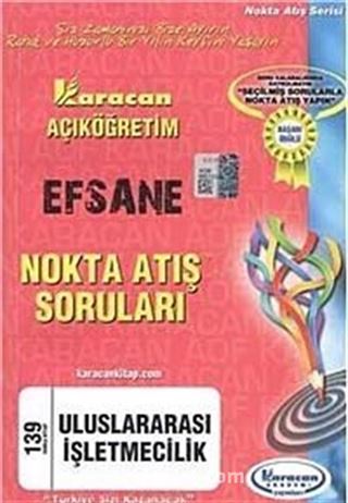 AÖF Efsane Nokta Atış Soruları Uluslararası İşletmecilik (Kod:139)