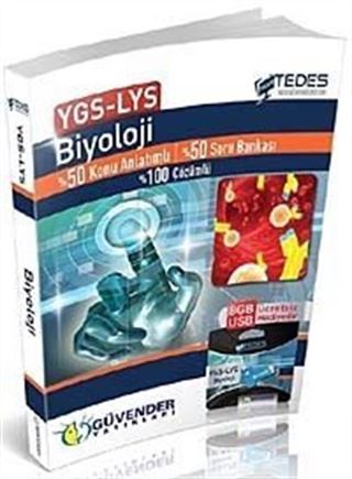 YGS-LYS Biyoloji Tedes %50 Konu Anlatımlı %50 Soru Bankası %100 Çözümlü (8 Gb Usb Hediyeli)