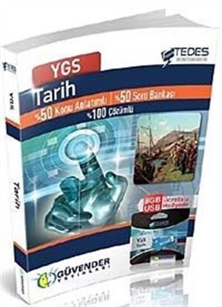 YGS Tarih Tedes %50 Konu Anlatımlı %50 Soru Bankası %100 Çözümlü (8 Gb Usb Hediyeli)