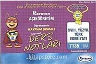 AÖF XVIII. Yüzyıl Türk Edebiyatı Ders Notları (Kod:7135)