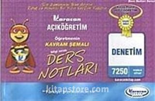 AÖF Öğretmenin Kavram Şemalı Denetim Ders Notları (Kod:7250)