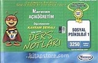 AÖF Öğretmenin Kavram Şemalı Ders Notları Sosyal Psikoloji 1 (Kod:3250)