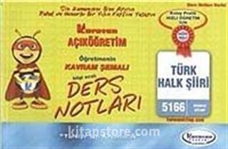 AÖF Türk Halk Şiiri (Kod:5166) / Öğreten Kavram Şemalı Ders Notları