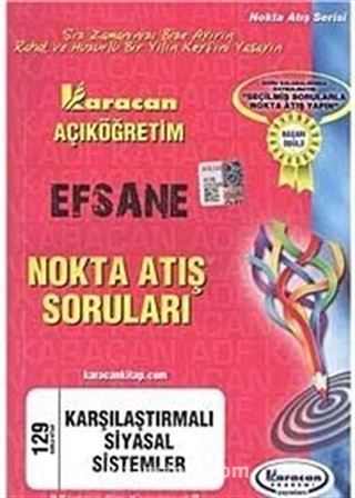 AÖF Karşılaştırmalı Siyasal Sistemler (Kod:129) Efsane Nokta Atış Soruları