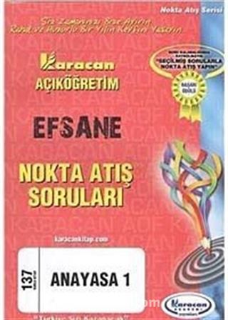 AÖF Anayasa -1 (Kod:137) Efsane Nokta Atış Soruları