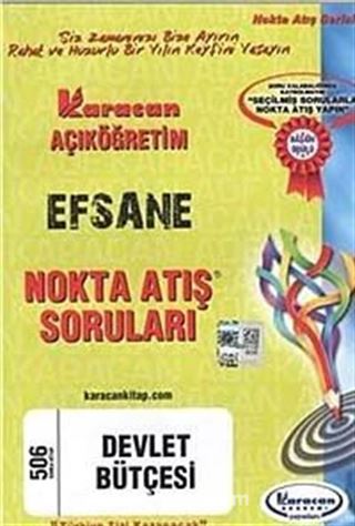 AÖF Devlet Bütçesi (Kod:506) Efsane Nokta Atış Soruları