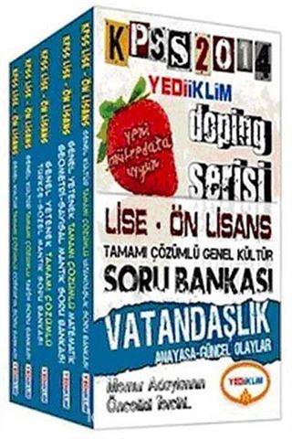 2014 KPSS Lise-Ön Lisans Tamamım Çözümlü Genel Kültür Soru Bankası Modüler Set (Doping Serisi)